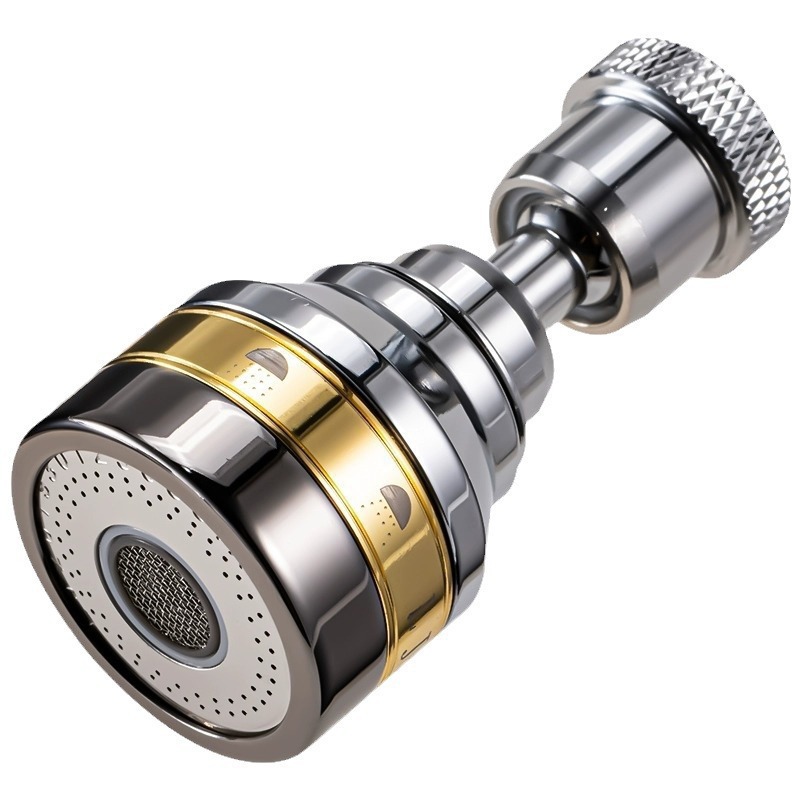 Kitchen faucet nozzle extension, splash-proof universal rotating fine copper extender, household universal pressurized sink Item Picture