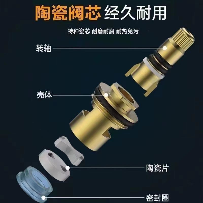 A household copper washing machine faucet with one inlet and one outlet, 4-minute single-cooling quick-opening joint, thickened explosion-proof tap Application Scenario