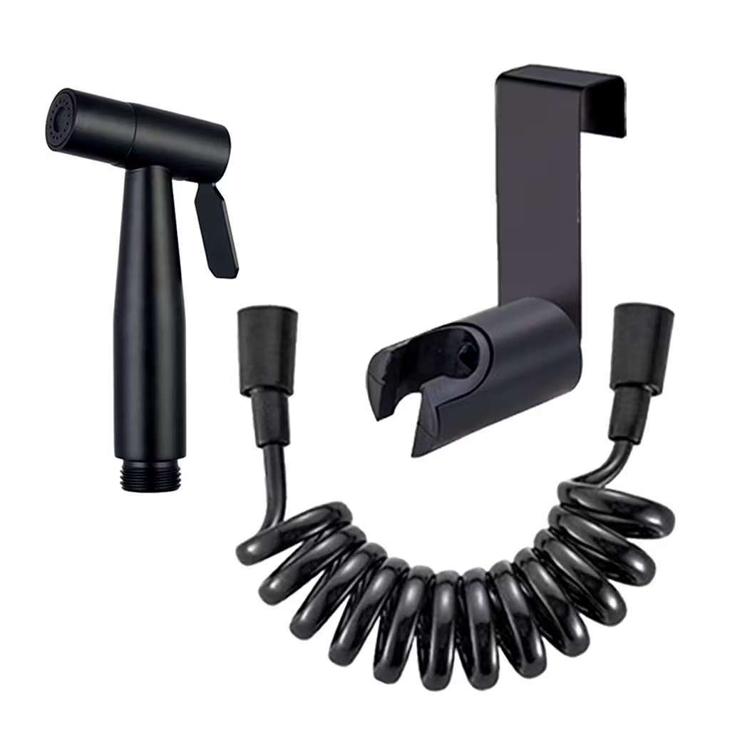 Toilet flushing spray gun, faucet, feminine wash, household toilet, bathroom flushing gun, high-pressure nozzle, telescopic full figure