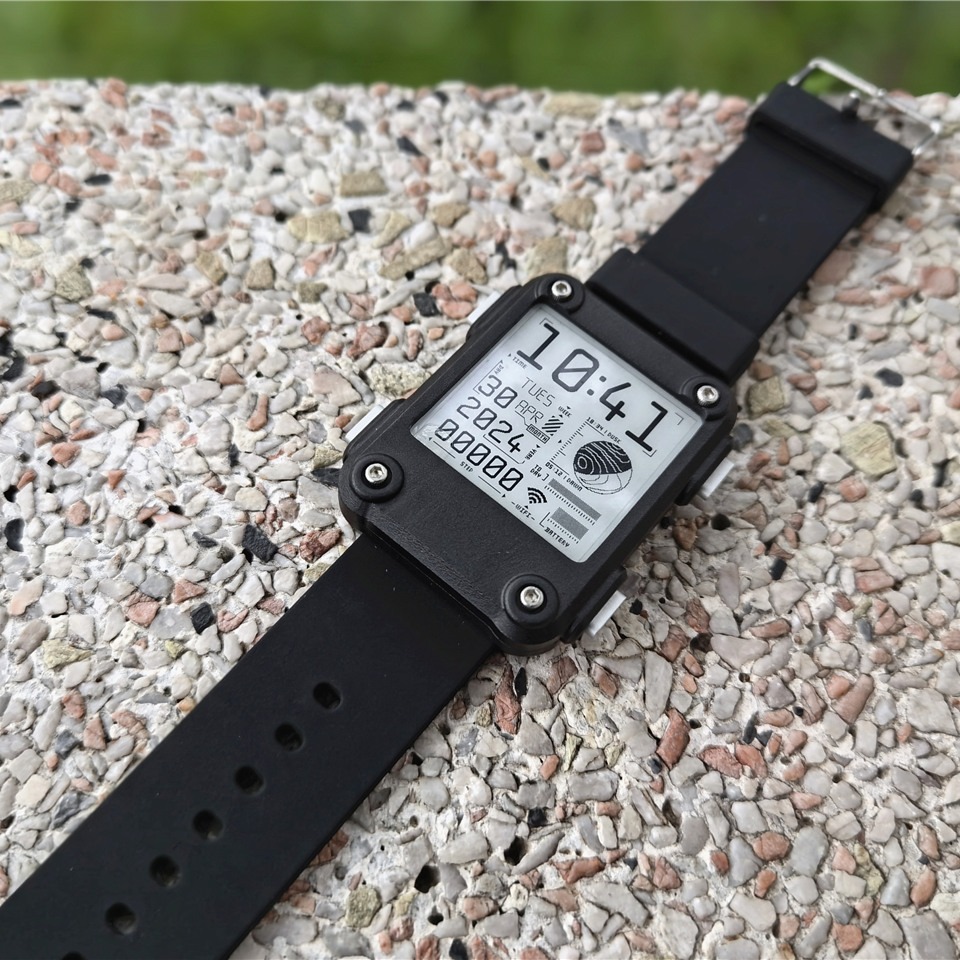 Watch 2.0PLUS ESP32 programmable open-source electronic watch smart wearable bracelet e-ink screen open source details Picture