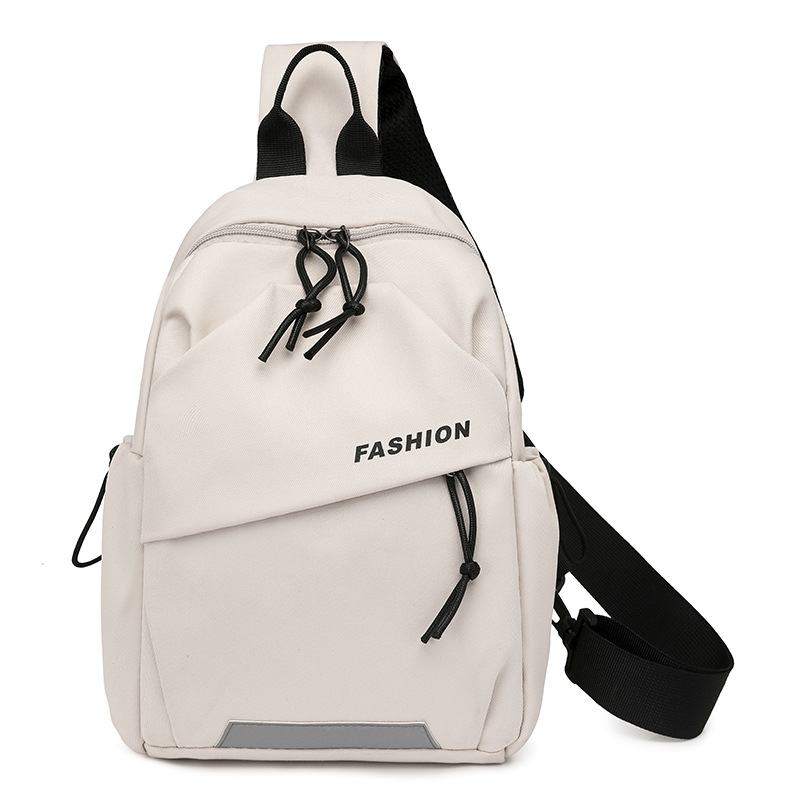 New women's casual crossbody bag, chest bag, simple and trendy student hand-held shoulder bag, men's and women's backpack Item Picture