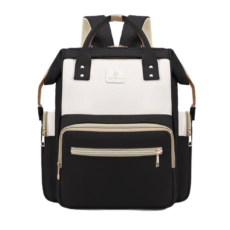 New baby and mother bags: large-capacity storage, mommy bag, portable double-shoulder hand-held mommy bag, multi-functional baby bottle and maternity bag Item Picture