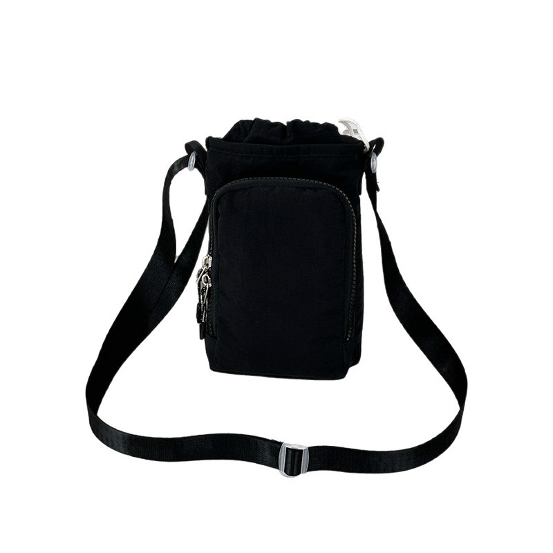 New thermos cup cover, crossbody single-shoulder water bottle bag, mobile phone bag, waterproof ice box bag, portable bag for running, sports and outdoor activities Item Picture