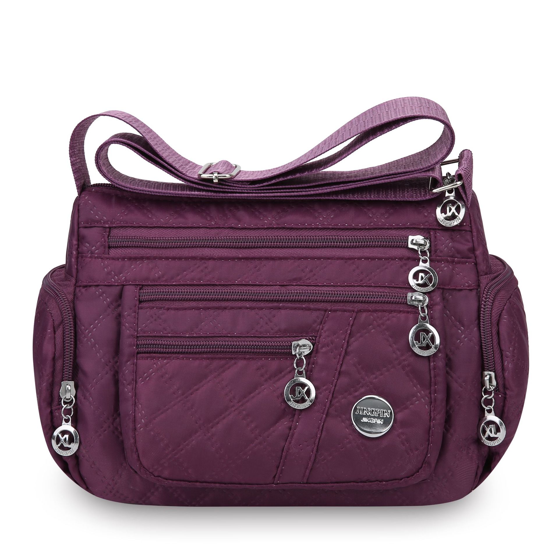 Crossbody bag, women's large-capacity bag, Oxford cloth single-shoulder bag, fashionable canvas mom bag, high-end ladies' bag Item Picture