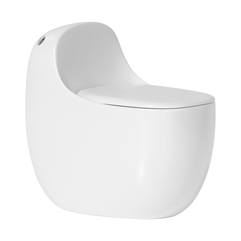 Siphonic high-force toilet, anti-odor and anti-splash ordinary toilet, Chaozhou flush toilet, silent and waterproof sitting toilet Item Picture