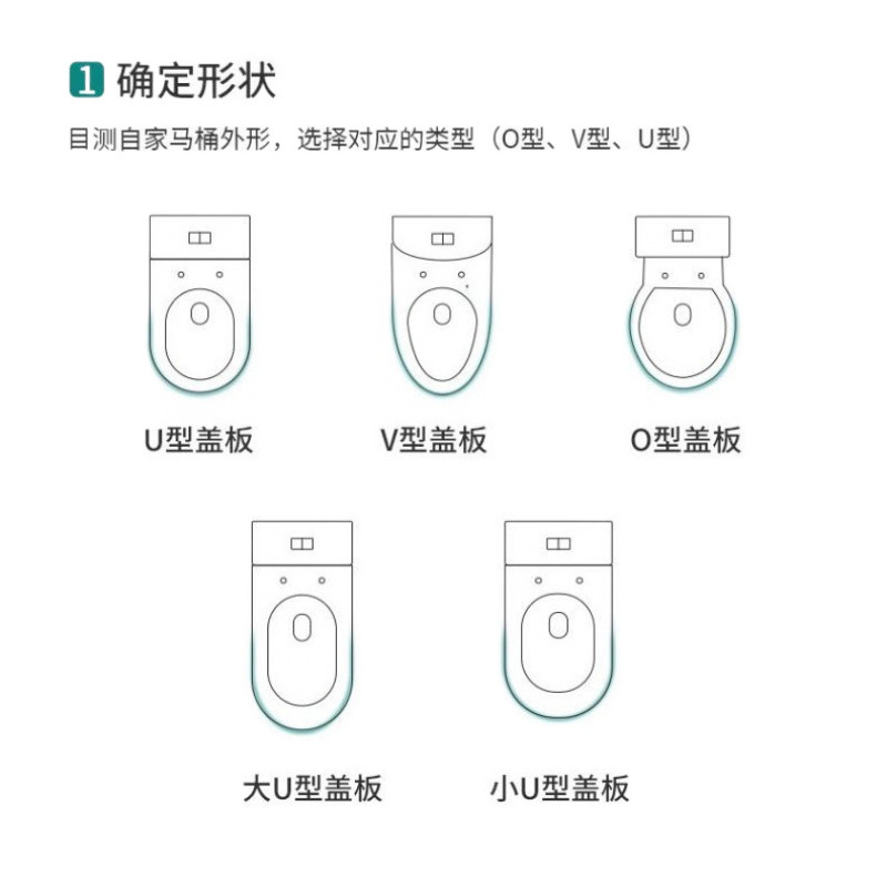 Household universal thickened slow-lowering old-fashioned U-shaped toilet seat cover, toilet board, toilet seat and toilet seat cover accessories factory Item Picture