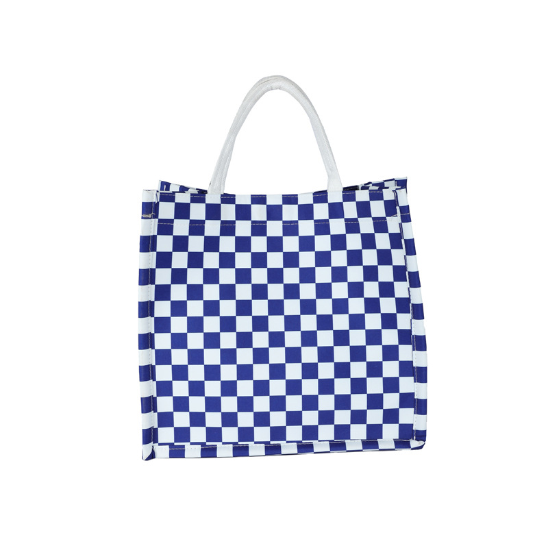 Large-capacity single-shoulder tote bag 2024 new style fashionable and textured trendy handbag for commuting and casual use, large checkered bag for women Item Picture