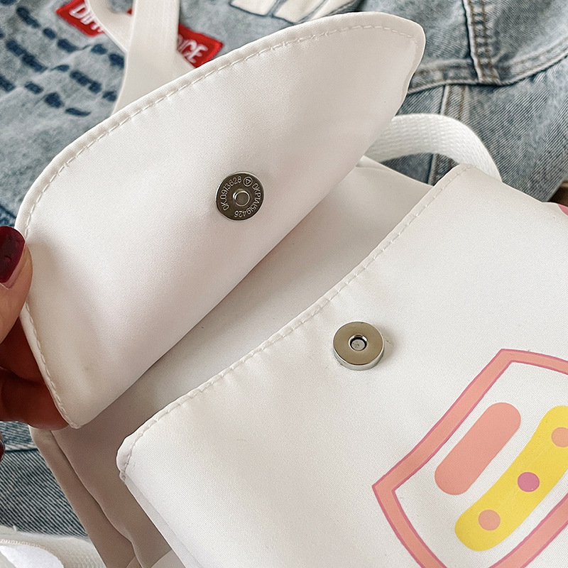 Cartoon cute little bag for girls, 2022 new style mobile phone bag, ins Korean style fresh and clean crossbody bag, student single-shoulder bag Specification drawing
