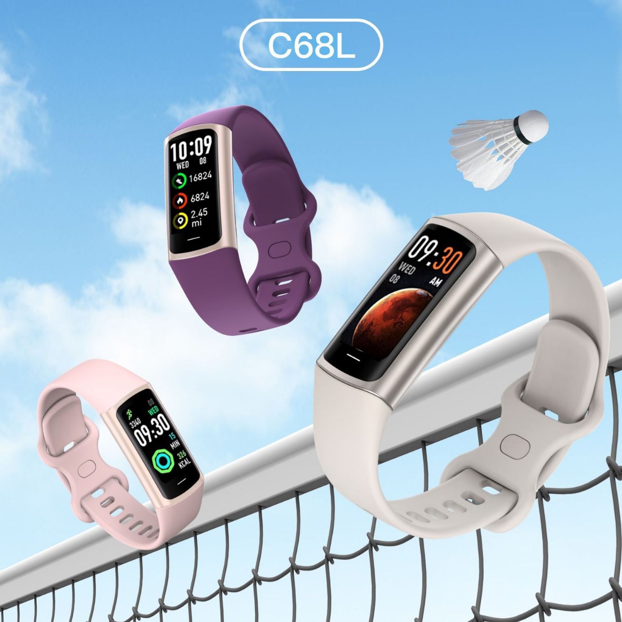 New fashionable and smart fitness wristband for foreign trade, multi-functional waterproof step-counting watch, blood pressure, sleep monitoring, blood oxygen monitoring details Picture