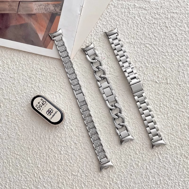 Suitable for Xiaomi Band 9/8, shell chanel-style hollowed-out 7/6/5/4, business-style wristbands for both men and women Specification drawing