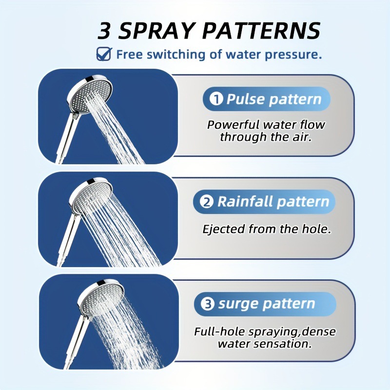 Pressurized energy-saving large panel shower head, shower water heater, bath faucet, bathroom rain shower, hand-held pressurized lotus Specification drawing