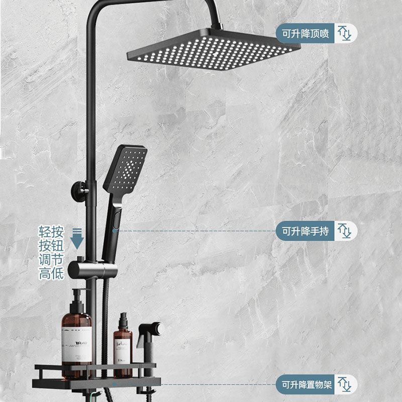 Wholesale and consignment of digital display shower heads and shower sets for household bathrooms, exposed rain shower heads for toilets Specification drawing