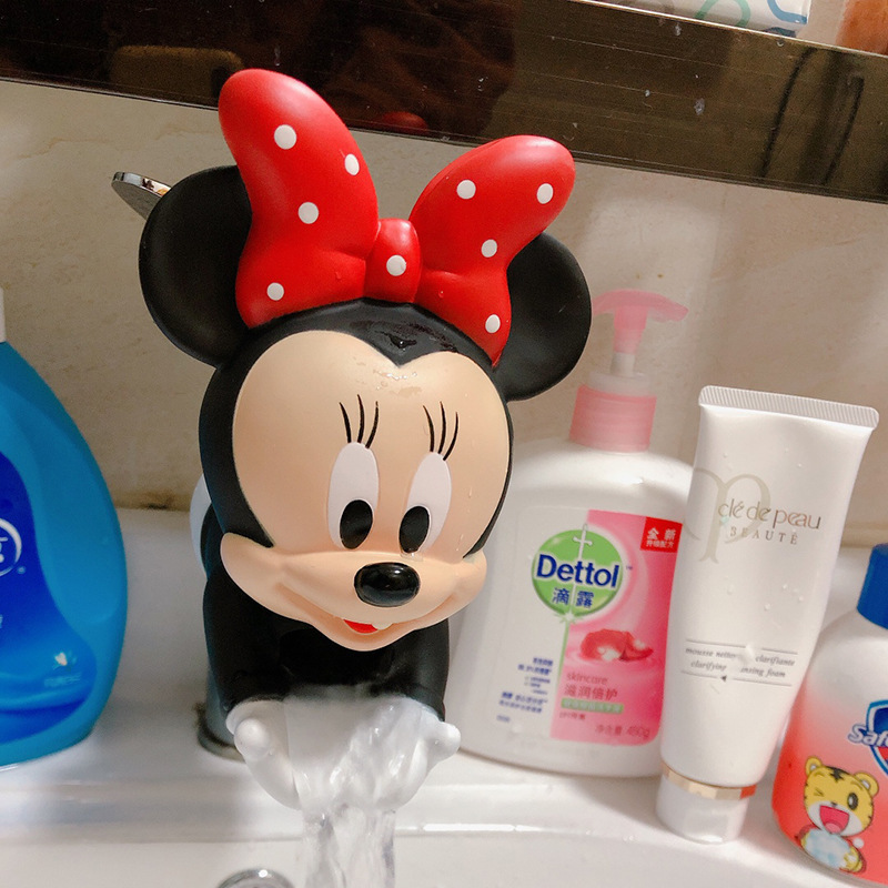 Bathroom cartoon children's faucet extender, splash-proof water filter, baby hand wash extender, water guide superhero full figure