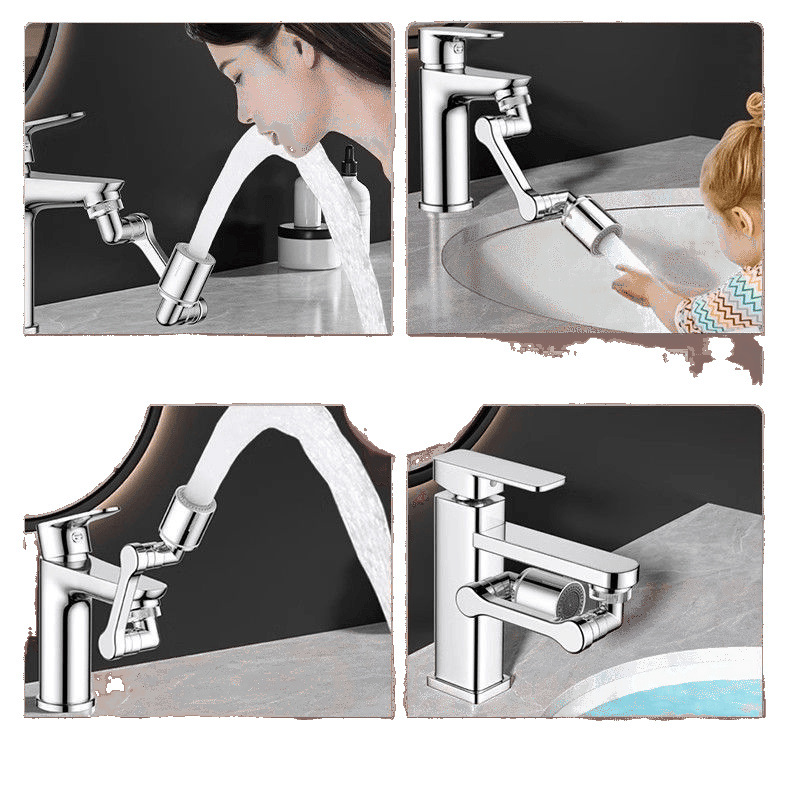 All-copper faucet extension, universal rotating face basin, mechanical faucet, hair washing joint, splash-proof, splash-proof, express delivery Item Picture