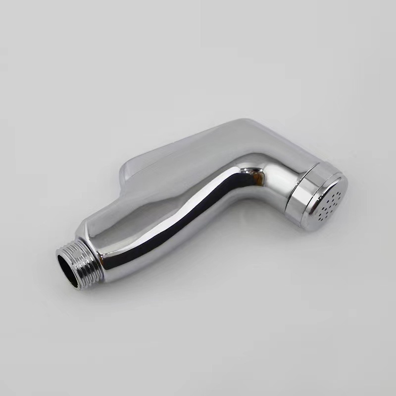 Cross-border best-selling ABS electroplated white PP feminine shower head, export toilet PP spray gun, pet bath details Picture