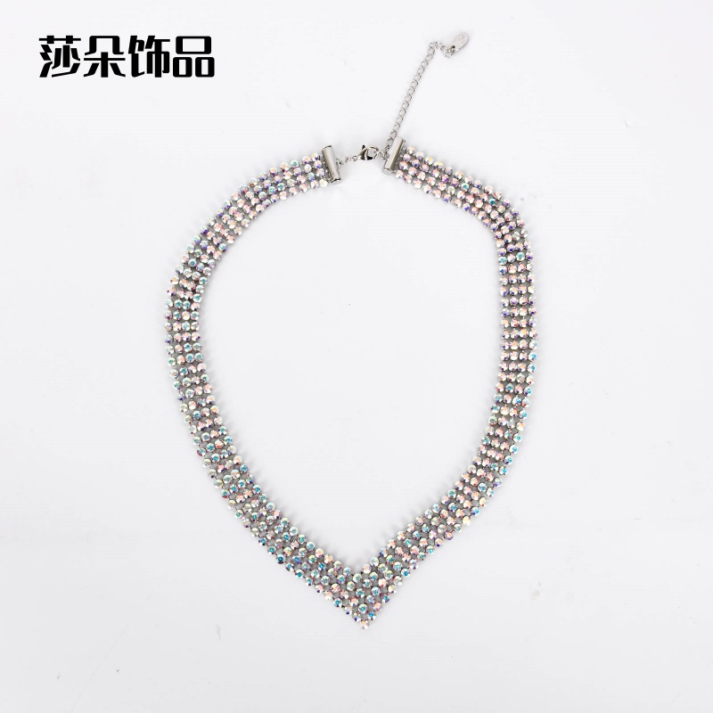 饰品/项链/汽车挂件串珠/四叶草/五金珍珠链产品图