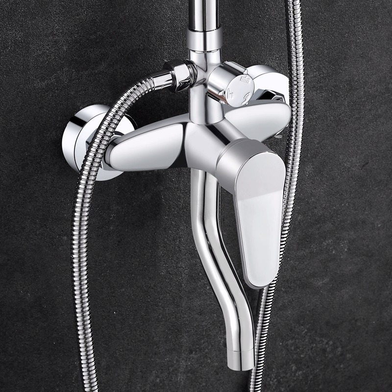 Shower faucet accessories, switch, hot and cold water mixing valve, bathroom shower head, rain shower, three-speed shower faucet details Picture