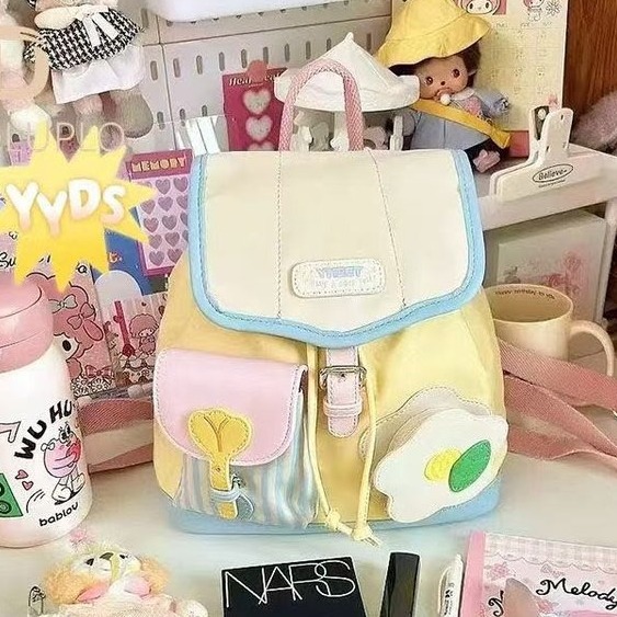 Mini Schoolbag 2025 Summer New Style Cute commuter student fashion backpack Large Capacity travel backpack full figure
