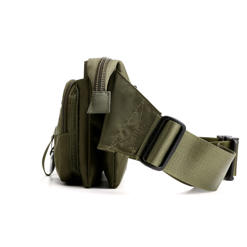 Factory direct sales of new large-capacity men's and women's waist bags, multi-layered anti-theft waist bags, close-fitting cash register bags and coin purges Specification drawing