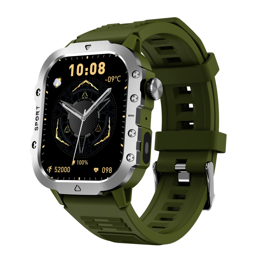 The 2025 cross-border new H11 smartwatch flashlight Bluetooth call information reminder Lingdong Island sports watch details Picture