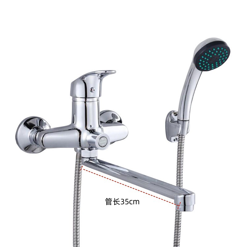 Export of three-link Russian and Central Asia set bathtub faucet extended pipe, rotatable sitz tub shower faucet full figure