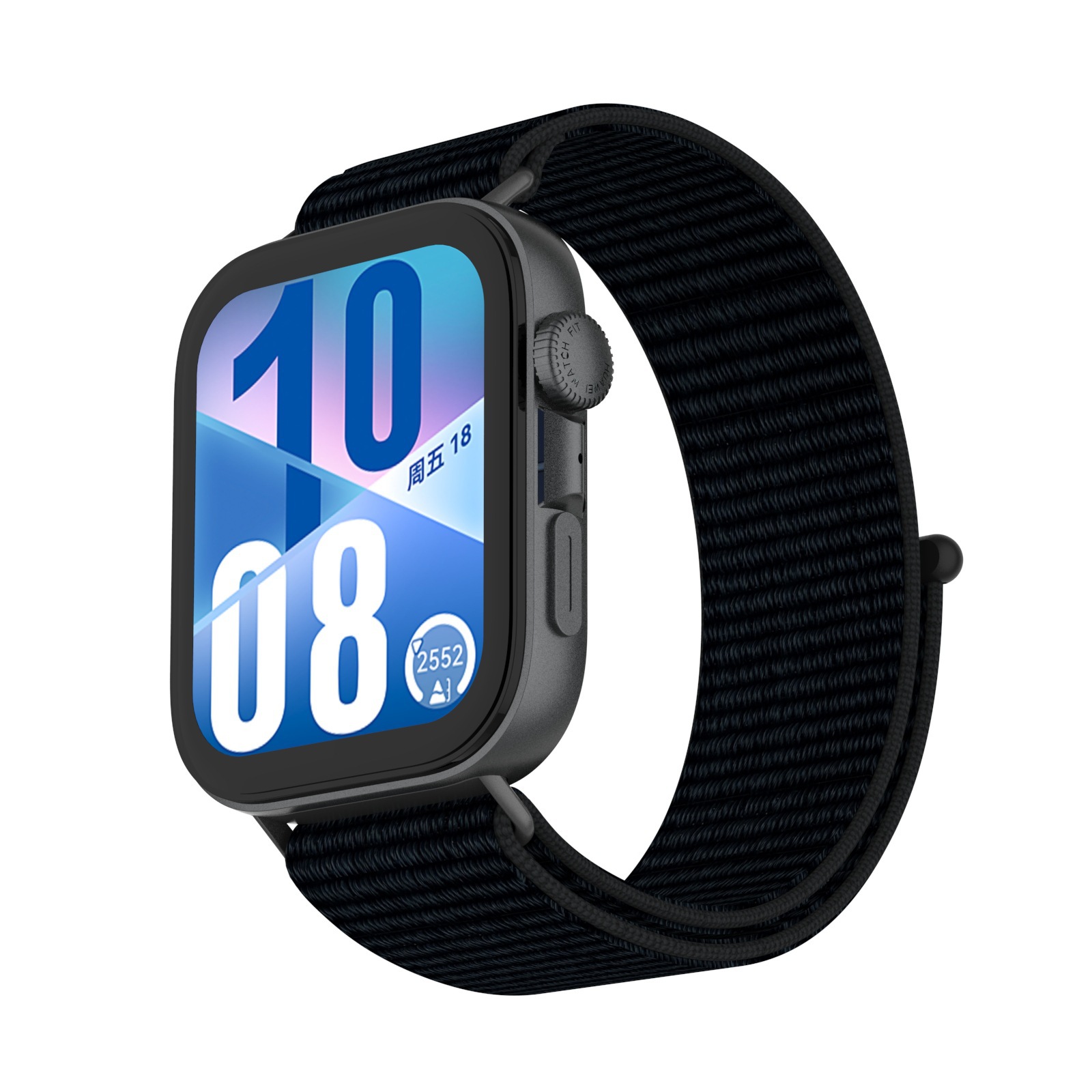 HUAWEI fit4pro watch strap: Huawei fit4/3 metal head grain one-piece nylon loop strap details Picture