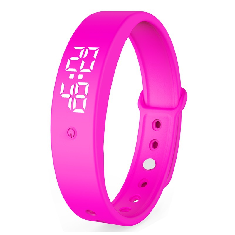 The V9 smart temperature-measuring wristband watch monitors body temperature all day long. When there is a fever, it vibrates intelligently and gives a stopwatch alarm Item Picture