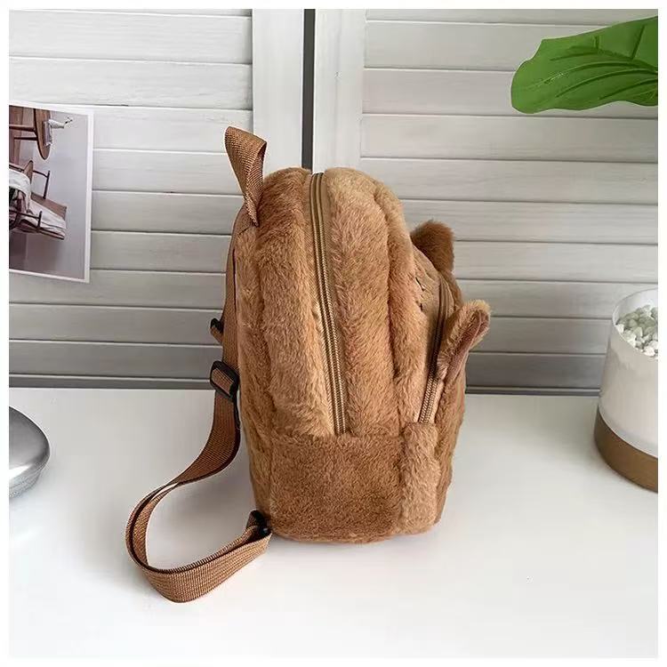 Japanese-style Katto Capibara children's schoolbags, plush toys, backpacks, cute dolls, claw machine figurines, gifts details Picture