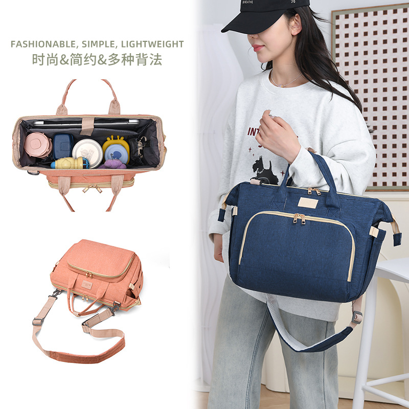 Mummy Bag, large-capacity mother and baby bag, multi-functional mother and baby bag for going out, hand-held crossbody, casual multi-functional bag full figure