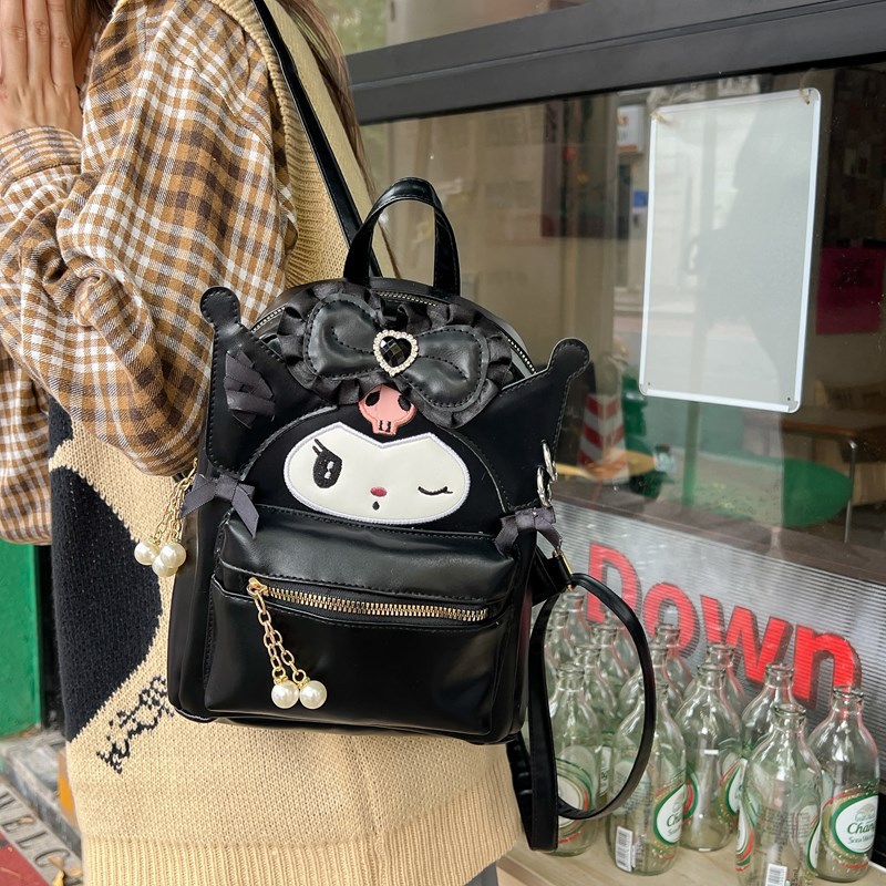 Cute cartoon Melody mini Backpack 2024 New style, cute and girlish, sweet storage travel small backpack full figure