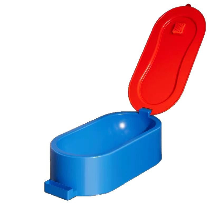 Simple decoration special squat toilet, simple toilet, temporary disposable flushable plastic sitting toilet, can be sat on after defecation Item Picture