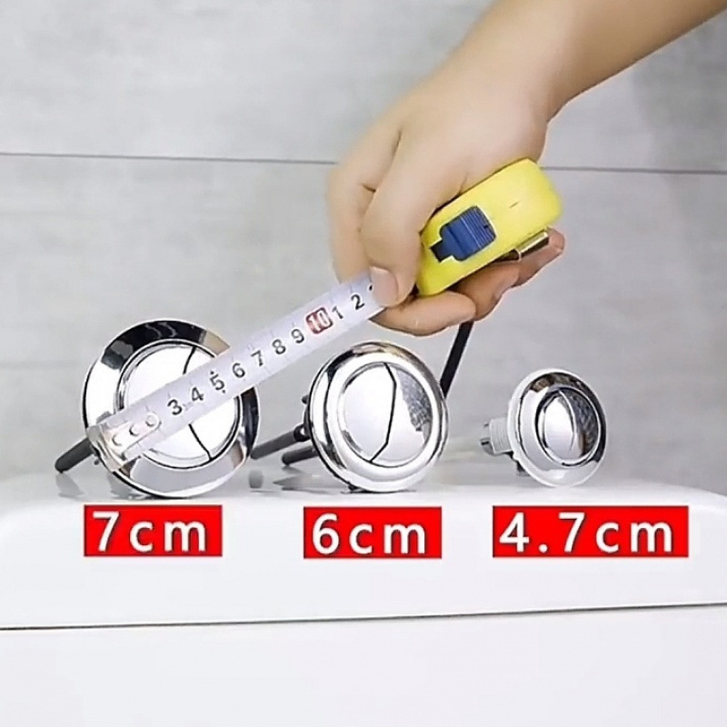 Toilet button accessories, sitting toilet, water pump tank, double-button flush switch, universal, round, rectangular [Manufacturer] full figure