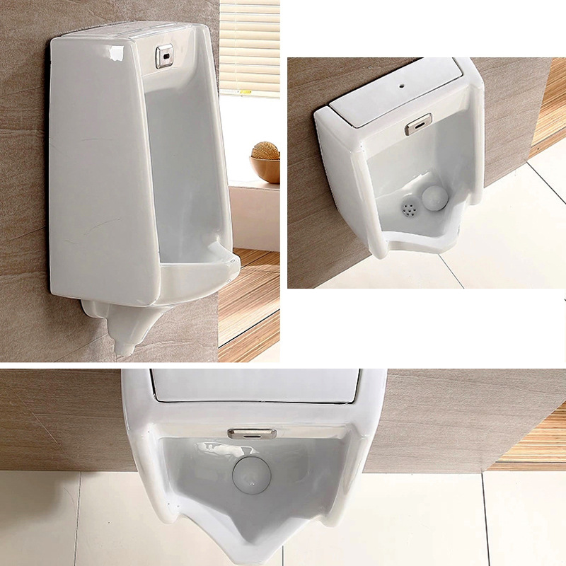 Ceramic urinal with built-in sensor wall-mounted urinal, wall-mounted urinal, urinal, Jinbaisheng Sanitary Ware 7003 details Picture