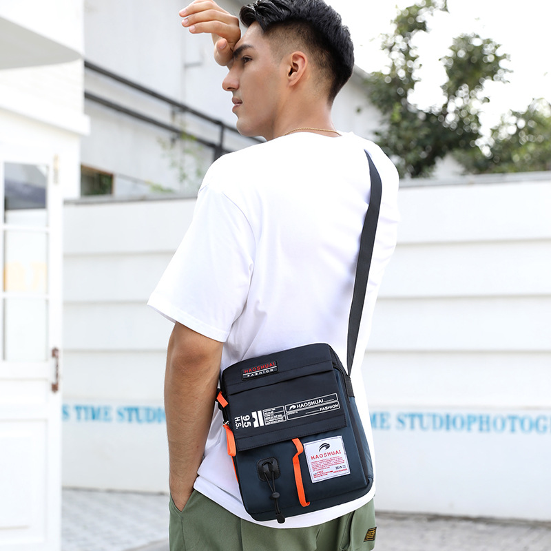 Hao Shuai's new men's crossbody bag and single-shoulder bag for sportswear and casual wear. Factory direct sales, one-piece consignment details Picture