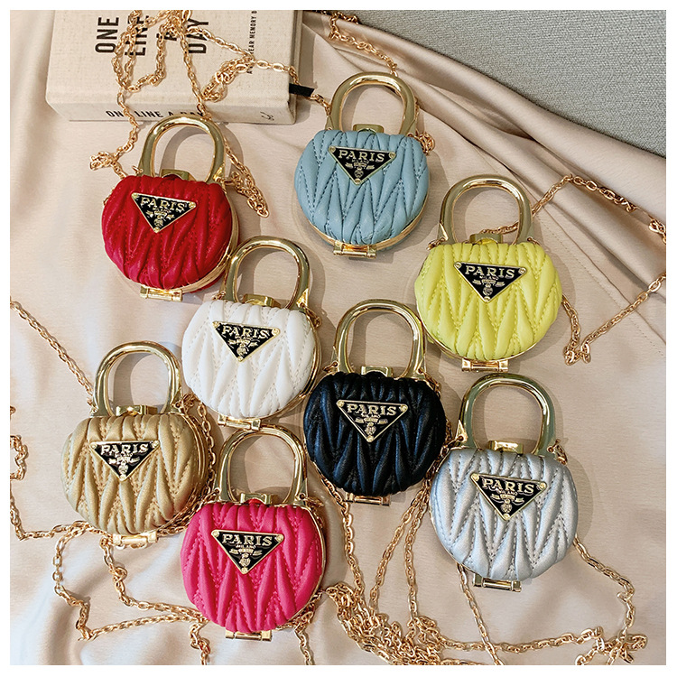 2025 New cross-border red envelope Mini Bag, small chanel-style crossbody small bag, decorated pearl chain bag, children's bag Specification drawing