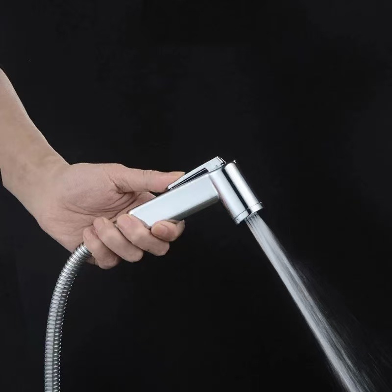 ABS portable bathroom toilet shattaf feminine wash, toilet companion, spray gun set, pressurized explosion-proof shower head details Picture