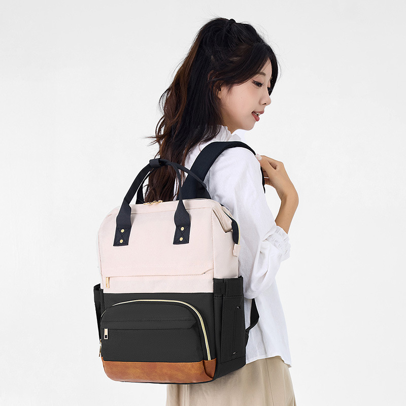 New large-capacity baby bag, multi-functional large-capacity waterproof mommy backpack, insulated bag details Picture
