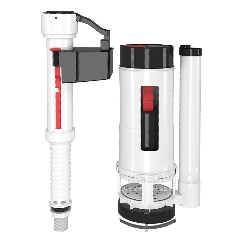 Toilet accessories: water inlet valve, drain valve, old-fashioned universal water tank, water pumping, water filling, water outlet, toilet bowl, float ball, water flushing tank Item Picture
