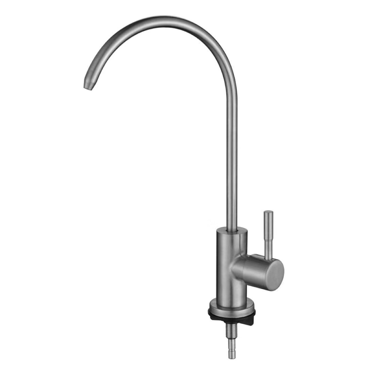 Factory wholesale 304 stainless steel single-cooling kitchen sink, elbow pipe, rotating sink, direct drinking purified water faucet Item Picture