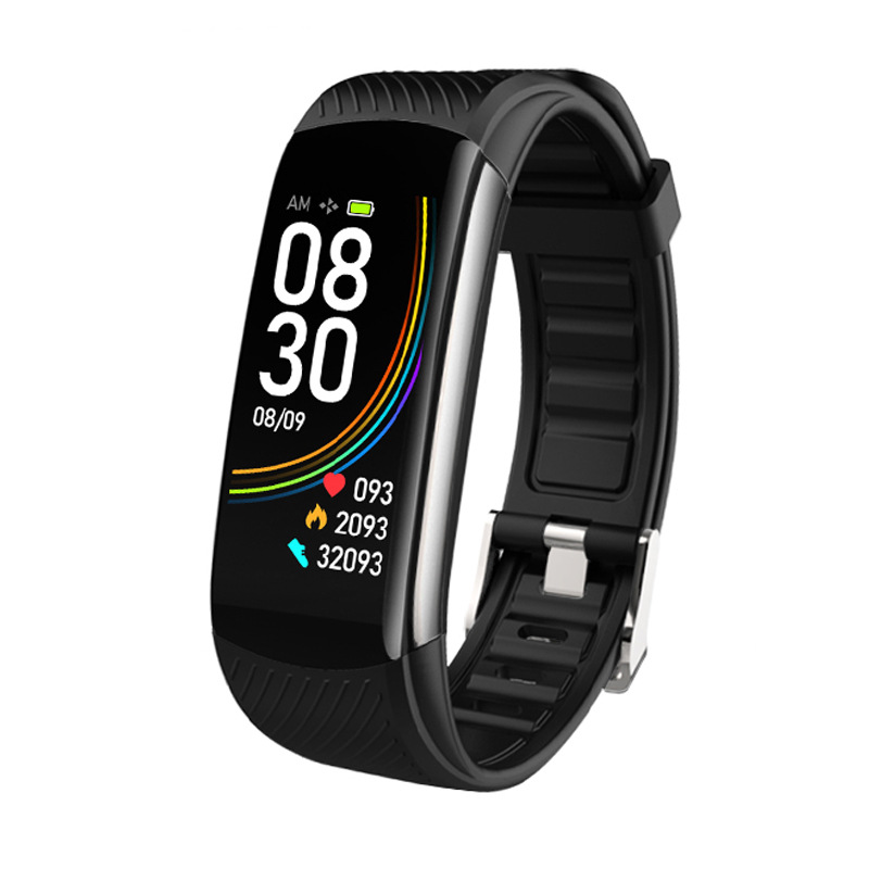 Cross-border exclusive C6S fitness wristband for step measurement, heart rate, blood oxygen, blood pressure, sleep message reminder smart wristband Item Picture