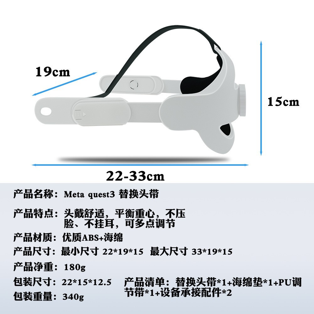 New cross-border Oculus/Meta Quest 3 replacement head-mounted accessories VR glasses accessories Meta qu Application Scenario