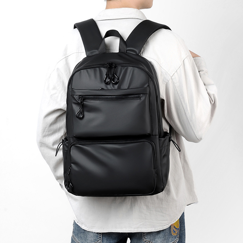 New commuter men's business travel backpack, large-capacity computer bag, casual travel short-distance schoolbag, backpack details Picture