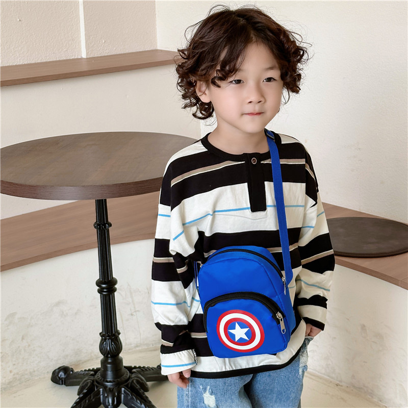 2023 Children's Casual crossbody Bag, New cartoon small crossbody bag for primary school students, portable mobile phone coin purse for boys' Outing Specification drawing