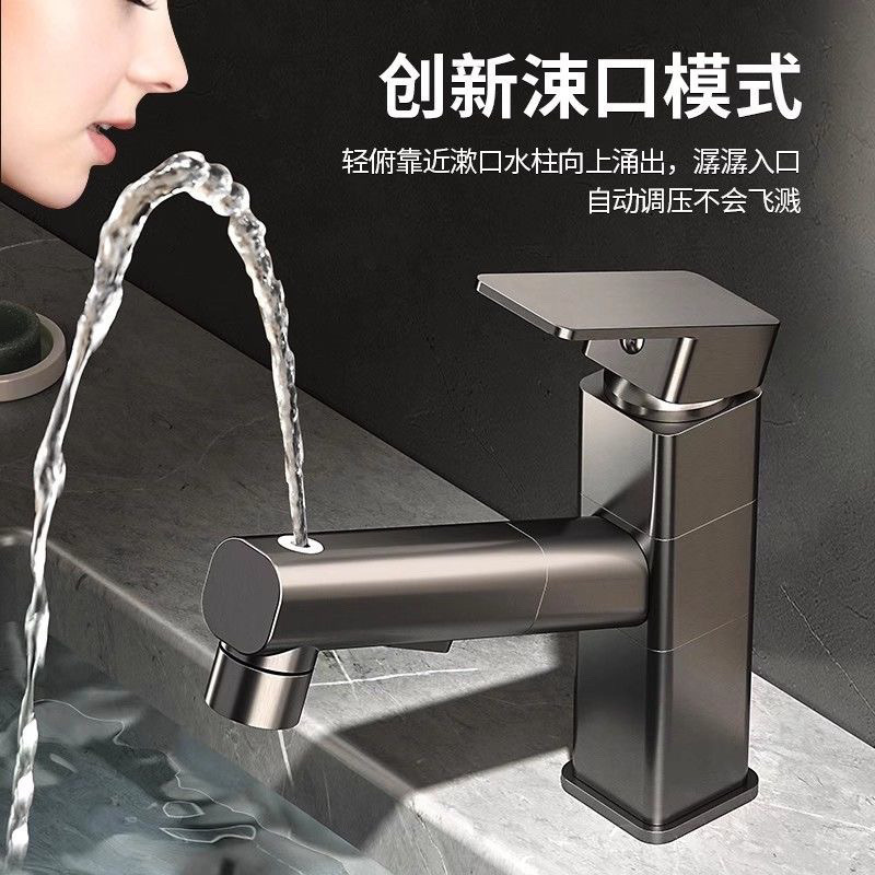 Wholesale and consignment factory for cold and hot copper ceramic plate valve core sitting single handle single hole chrome-plated faucet details Picture