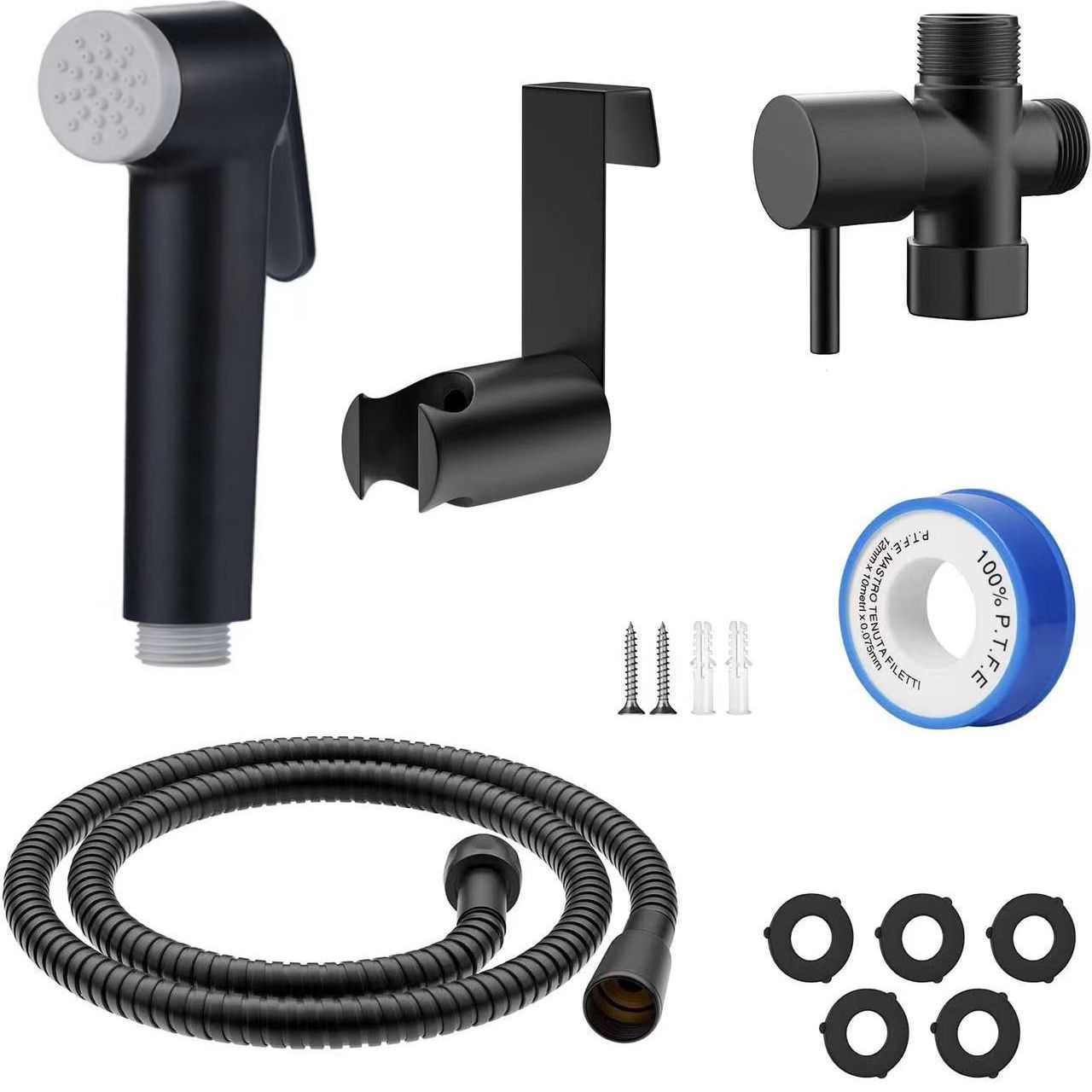 Cross-border wholesale of toilet washers, body cleaners, feminine washers, bathroom hand-held pressurized spray guns, balcony flushing, and small shower heads Specification drawing