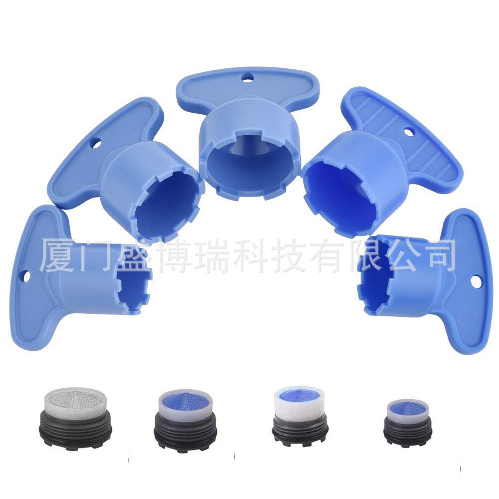 Cross-border puller head filter tip disassembly tool faucet built-in water outlet filter screen foaming device accessories wrench full figure
