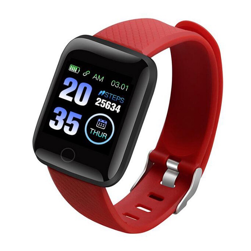116plus (D13) Smart Bracelet, Youhuo/LeDong APP, sleep, step count, blood pressure, heart rate, fitness bracelet full figure