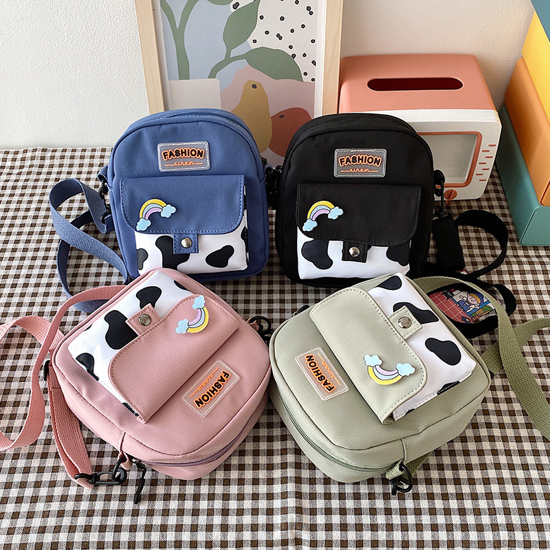 isn Fashion Shoulder Bag, small bag, women's Bag 2020 New style, trendy, cute badge, simple, large capacity backpack full figure