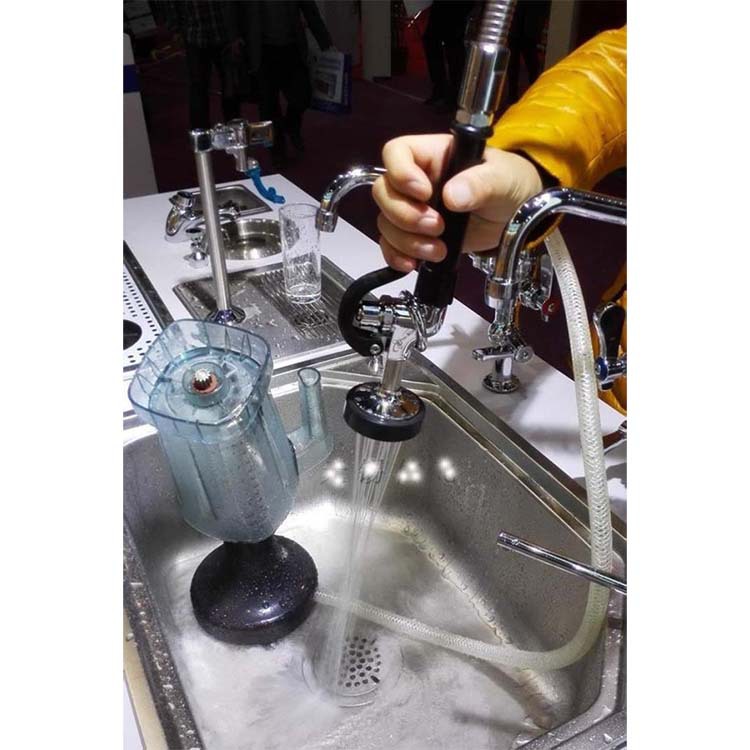 Hotel restaurant kitchen handheld shower head, dishwasher pre-rinse floor faucet, high-pressure shower head, water-saving faucet Specification drawing