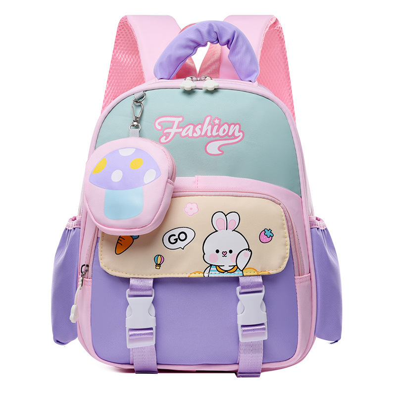 New children's schoolbags with cute cartoon prints, large-capacity backpacks for primary school students, lightweight for boys and girls, grades 1-2 Item Picture